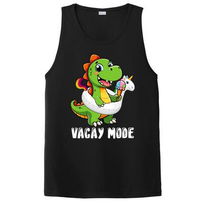 T Rex Unicorn Float Swimming Pool Party Swimmer Vacay Mode Great Gift PosiCharge Competitor Tank