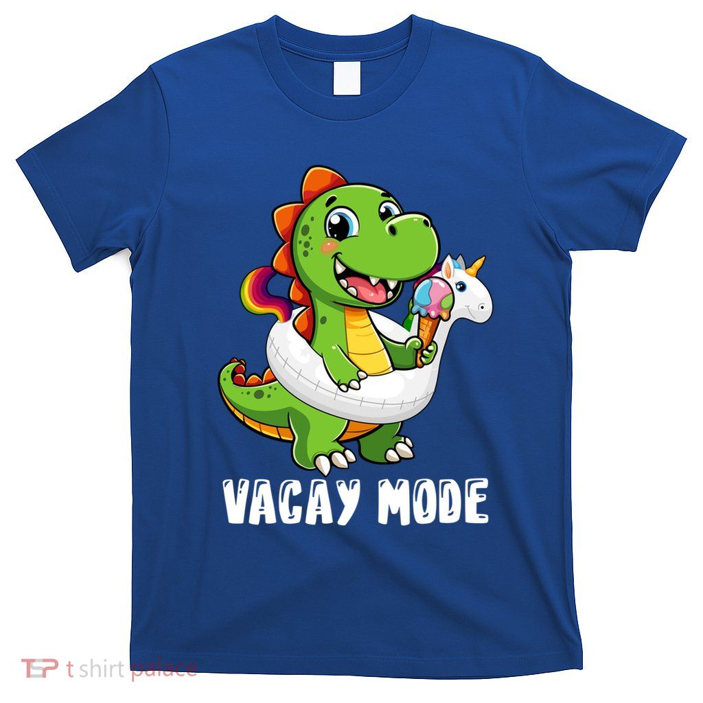 T Rex Unicorn Float Swimming Pool Party Swimmer Vacay Mode Great Gift T-Shirt