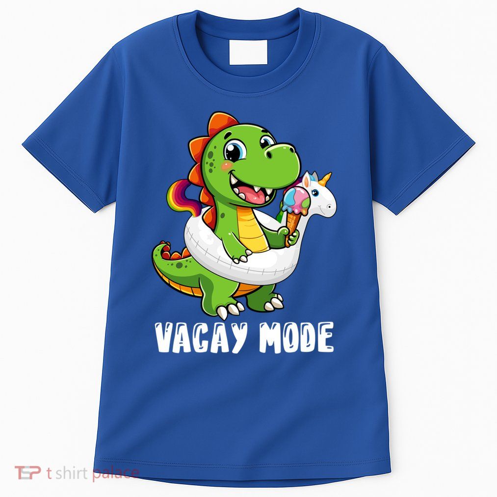 T Rex Unicorn Float Swimming Pool Party Swimmer Vacay Mode Great Gift Tall T-Shirt
