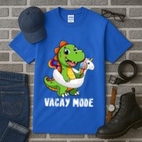 T Rex Unicorn Float Swimming Pool Party Swimmer Vacay Mode Great Gift Tall T-Shirt