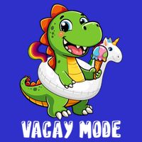 T Rex Unicorn Float Swimming Pool Party Swimmer Vacay Mode Great Gift Tumbler