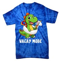 T Rex Unicorn Float Swimming Pool Party Swimmer Vacay Mode Great Gift Tie-Dye T-Shirt