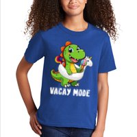 T Rex Unicorn Float Swimming Pool Party Swimmer Vacay Mode Great Gift Kids T-Shirt