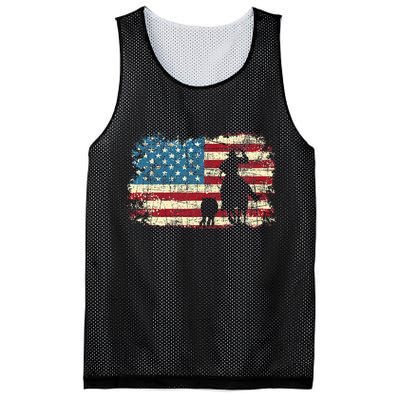 Team Roping USA Flag Cowboy Cowgirl Rancher Heading Heeler Mesh Reversible Basketball Jersey Tank