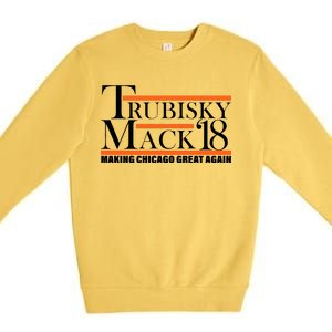 Trubisky Mack Make Chicago Great Again Premium Crewneck Sweatshirt