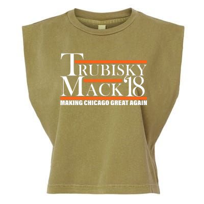 Trubisky Mack Make Chicago Great Again Garment-Dyed Women's Muscle Tee