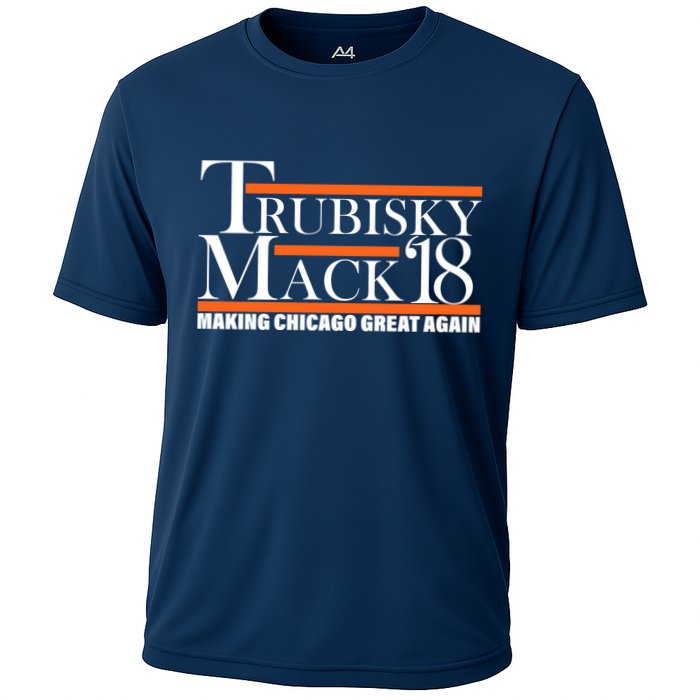 Trubisky Mack Make Chicago Great Again Cooling Performance Crew T-Shirt