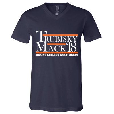 Trubisky Mack Make Chicago Great Again V-Neck T-Shirt