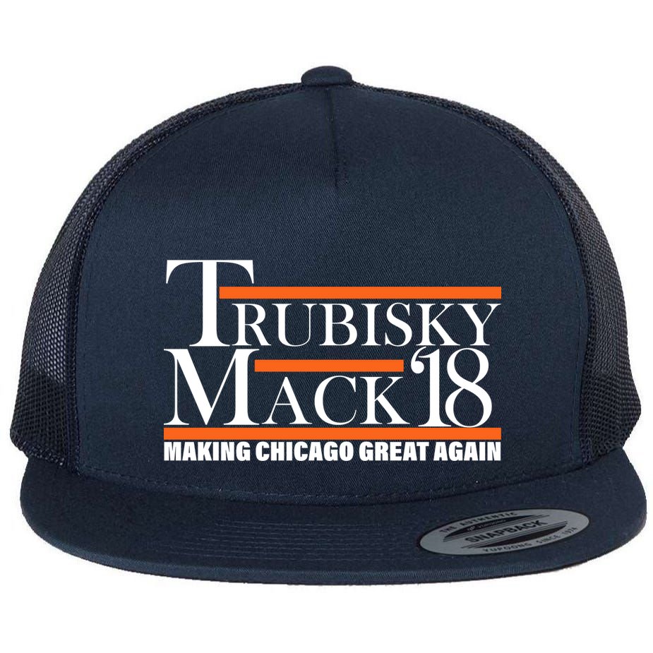 Trubisky Mack Make Chicago Great Again Flat Bill Trucker Hat