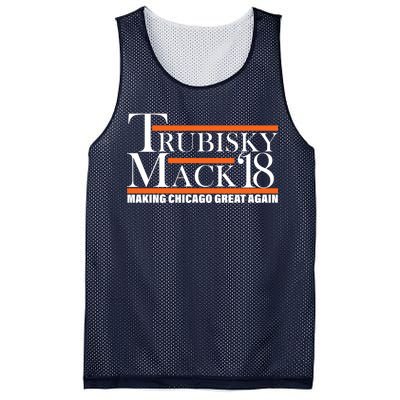 Trubisky Mack Make Chicago Great Again Mesh Reversible Basketball Jersey Tank