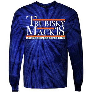 Trubisky Mack Make Chicago Great Again Tie-Dye Long Sleeve Shirt