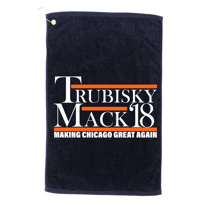 Trubisky Mack Make Chicago Great Again Golf Towel