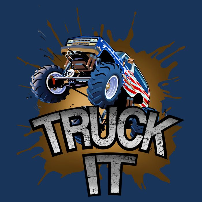 Truck It American Monster Truck Infant Baby Jersey Bodysuit