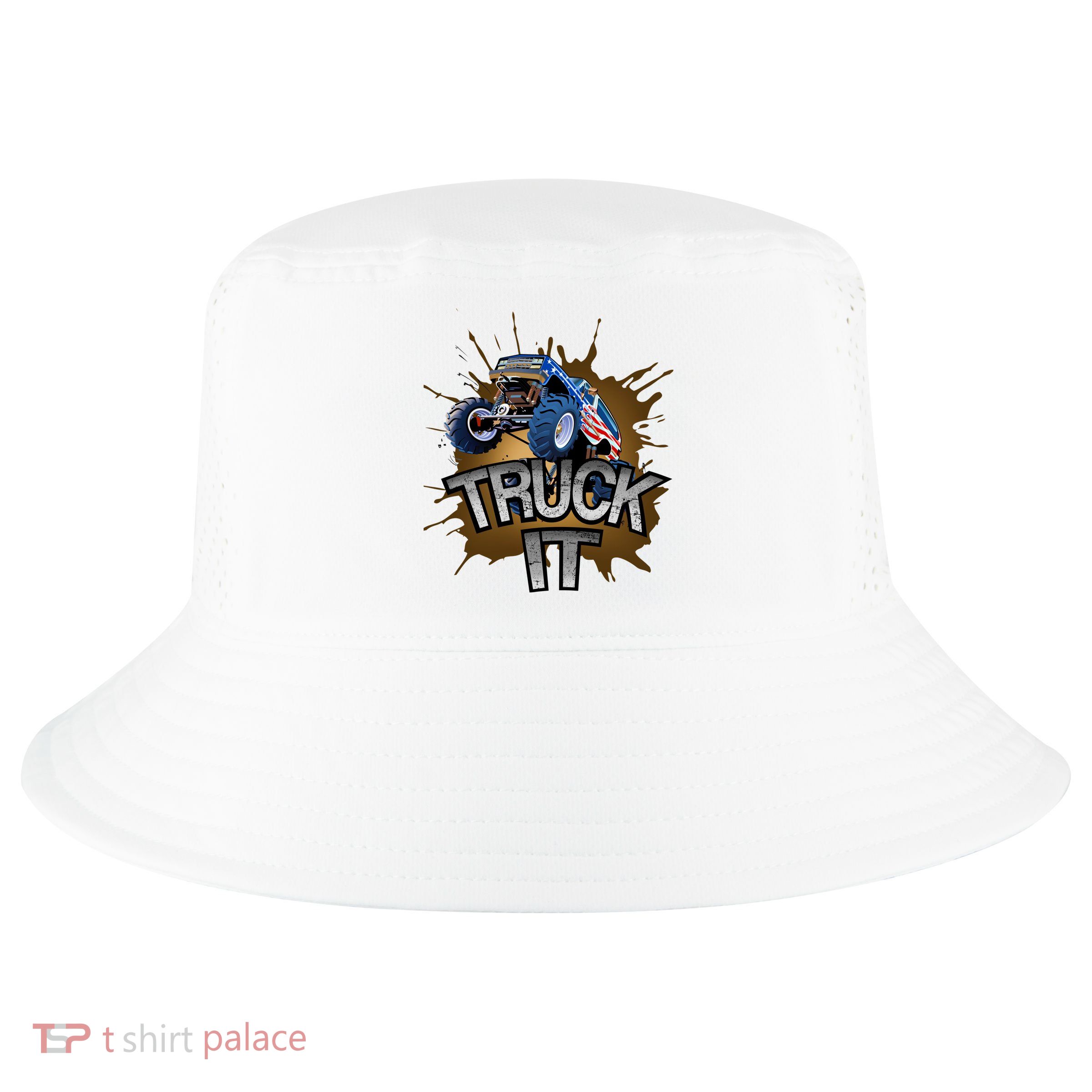 Truck It American Monster Truck Cool Comfort Performance Bucket Hat
