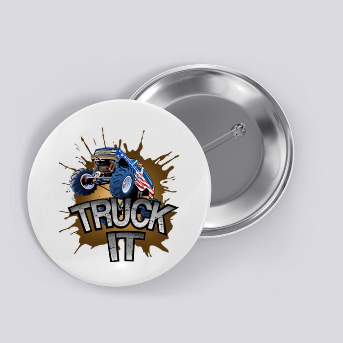 Truck It American Monster Truck Button