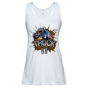 Truck It American Monster Truck Ladies Essential Flowy Tank