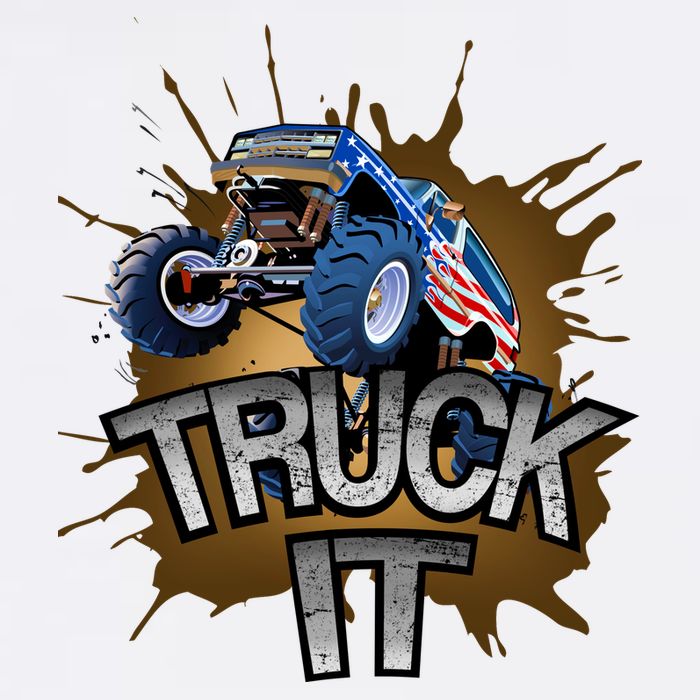 Truck It American Monster Truck Poster
