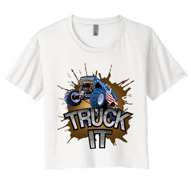 Truck It American Monster Truck Crop Top