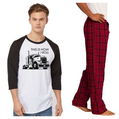 Truckers This Is How I Roll  Raglan Sleeve Pajama Set