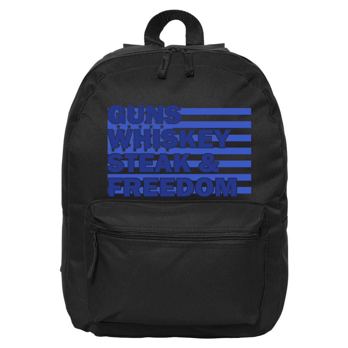 True American Guns Whiskey Steak Freedom 16 in Basic Backpack