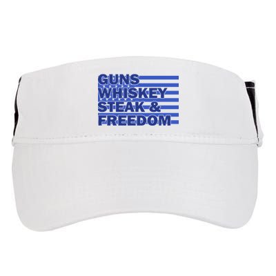 True American Guns Whiskey Steak Freedom Adult Drive Performance Visor