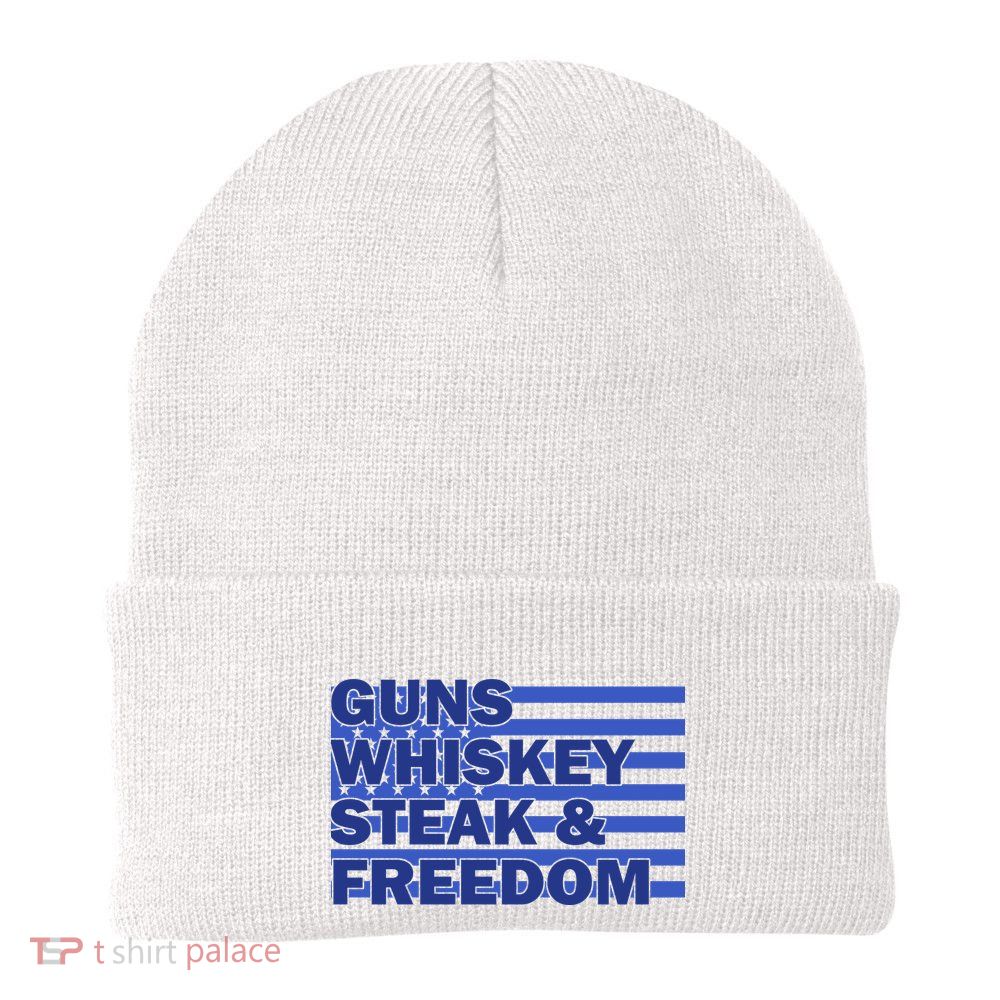 True American Guns Whiskey Steak Freedom Beanie