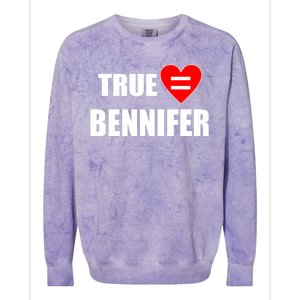 True Love Equals Bennifer Colorblast Crewneck Sweatshirt