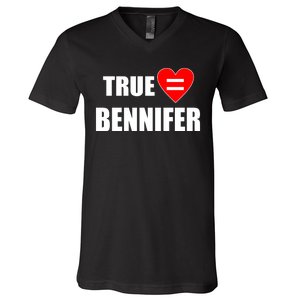 True Love Equals Bennifer V-Neck T-Shirt