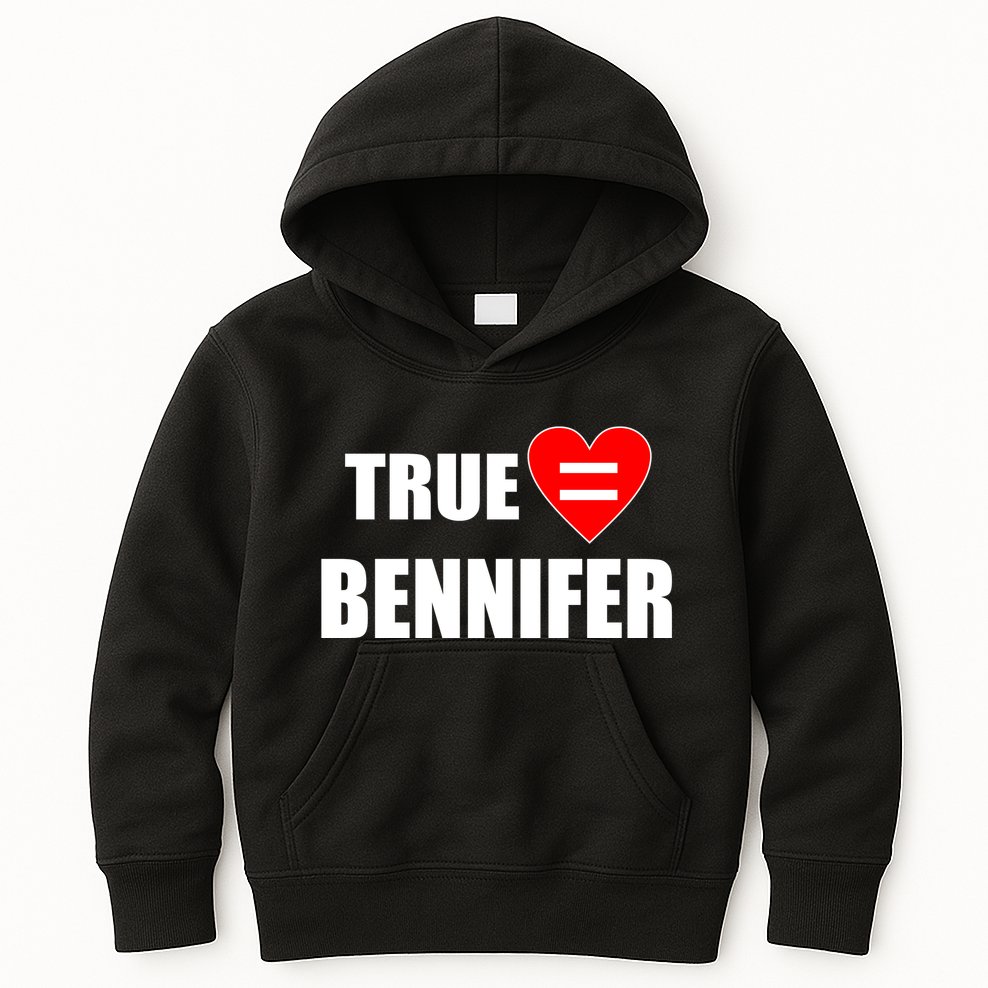 True Love Equals Bennifer Kids Hoodie