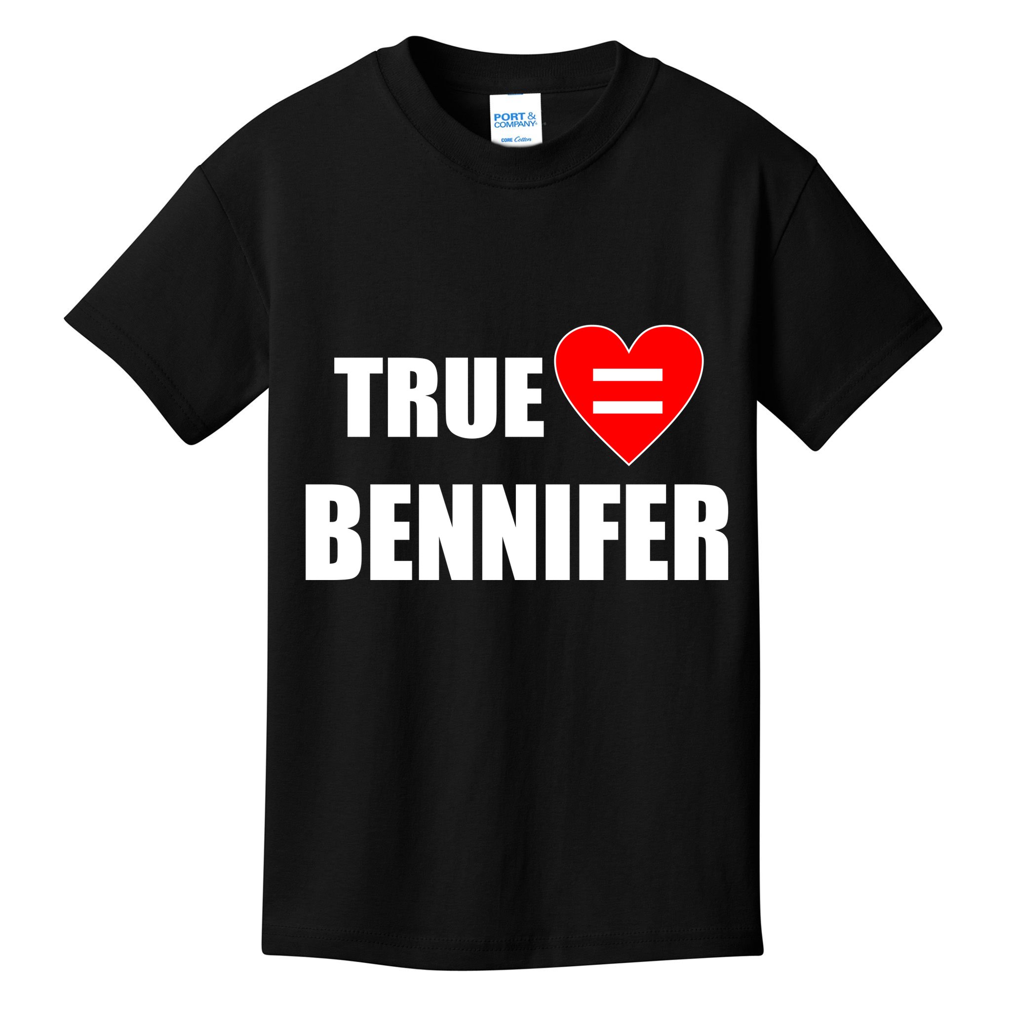 True Love Equals Bennifer Kids T-Shirt