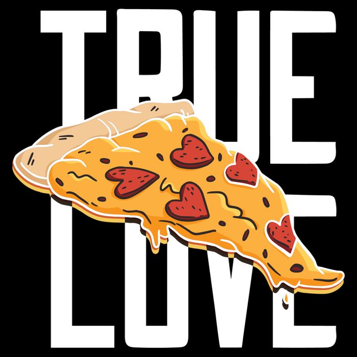 True Love Heart Pizza Cooling Performance Crew T-Shirt