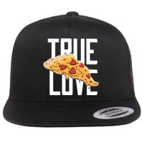 True Love Heart Pizza Flatbill Hat