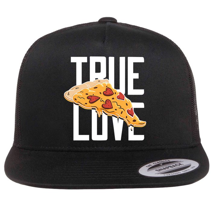 True Love Heart Pizza Flatbill Hat