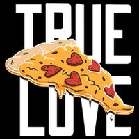True Love Heart Pizza Flatbill Hat