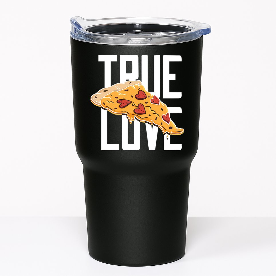 True Love Heart Pizza Tumbler