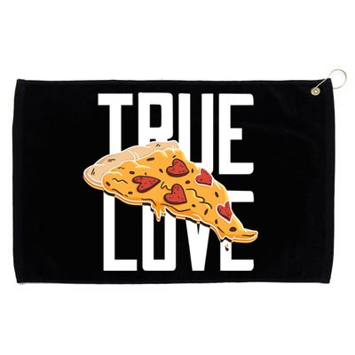 True Love Heart Pizza Grommeted Golf Towel