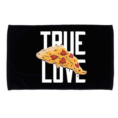 True Love Heart Pizza Microfiber Hand Towel