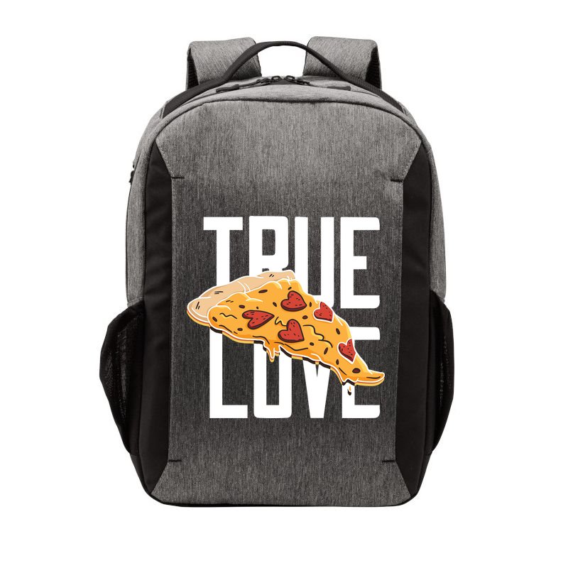 True Love Heart Pizza Vector Backpack
