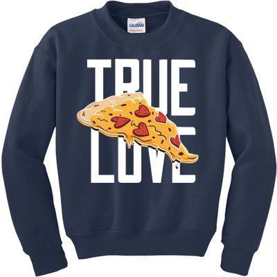 True Love Heart Pizza Kids Sweatshirt