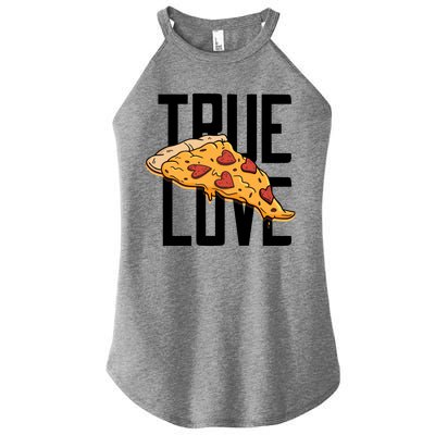 True Love Heart Pizza Women’s Perfect Tri Rocker Tank