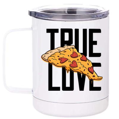 True Love Heart Pizza 12 oz Stainless Steel Tumbler Cup