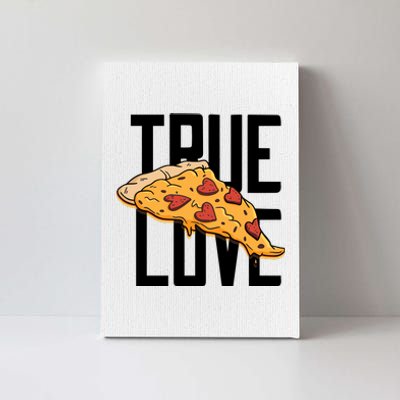 True Love Heart Pizza Canvas