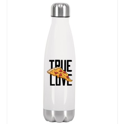 True Love Heart Pizza Stainless Steel Insulated Water Bottle