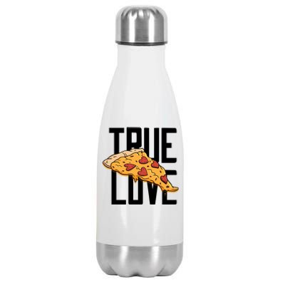 True Love Heart Pizza Stainless Steel Insulated Water Bottle