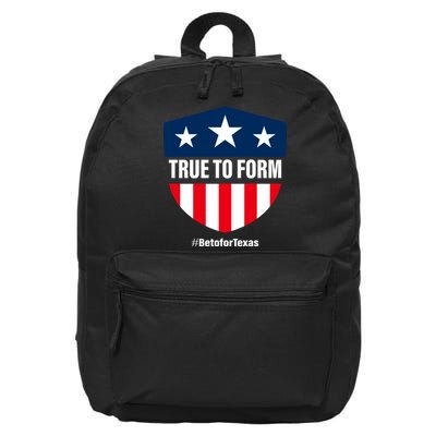 True To Form Beto for Texas American Shield 16 in Basic Backpack