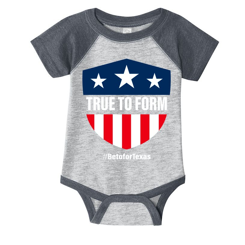 True To Form Beto for Texas American Shield Infant Baby Jersey Bodysuit
