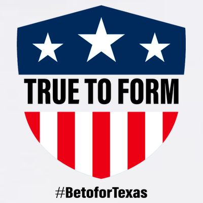 True To Form Beto for Texas American Shield T-Shirt