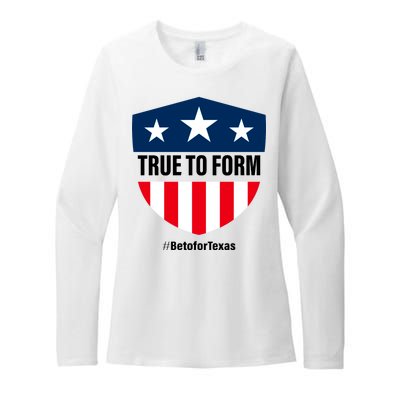 True To Form Beto for Texas American Shield Womens CVC Long Sleeve Shirt