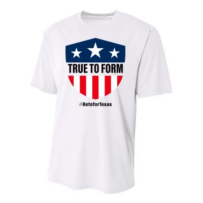 True To Form Beto for Texas American Shield Youth Performance Sprint T-Shirt