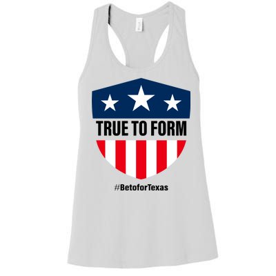 True To Form Beto for Texas American Shield Women's Racerback Tank